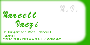 marcell vaczi business card