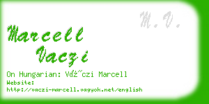marcell vaczi business card